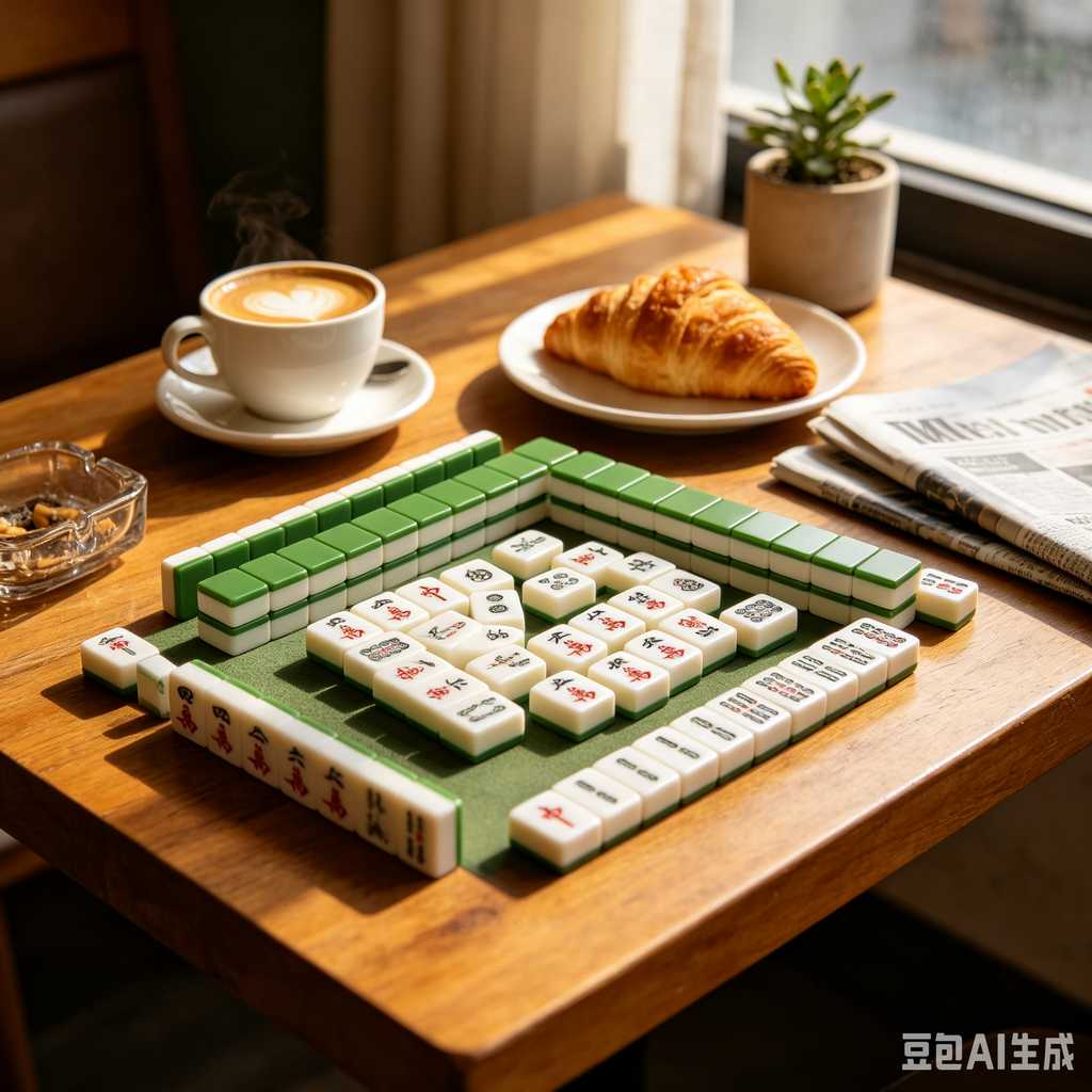 hand painted mahjong tiles