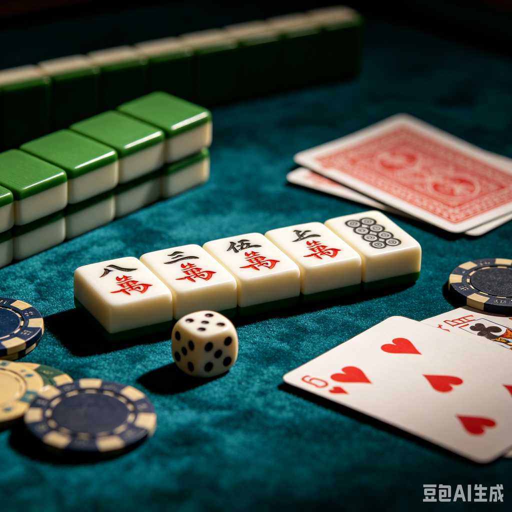mahjong set for home entertainment